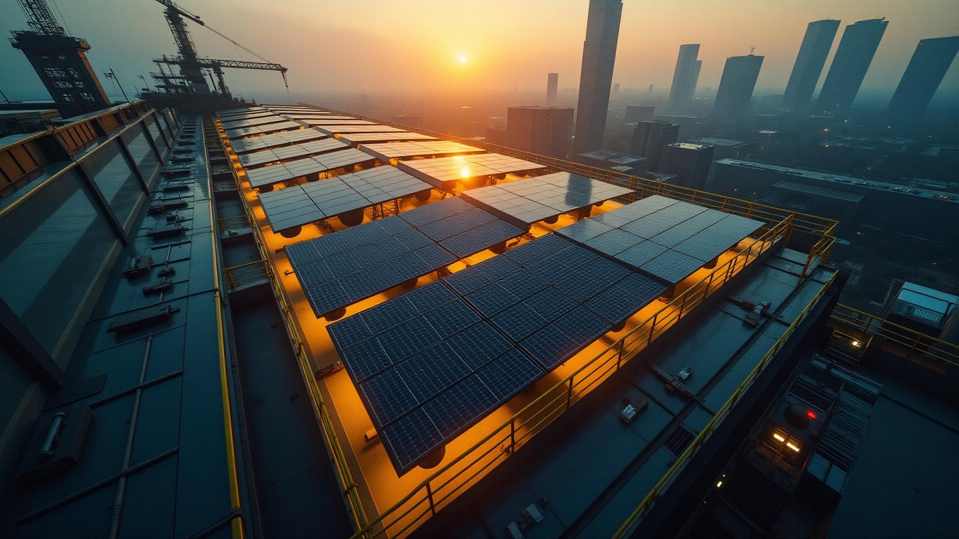 Panneaux photovoltaïques installés
